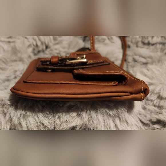 Vintage Coach Soho Brown Leather Wristlet